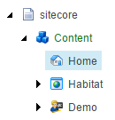 Habitat and Demo site root items