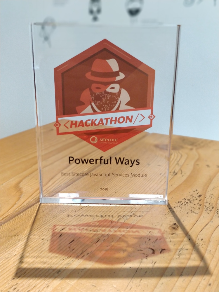 Sitecore Hackathon 2018 JSS Category Award